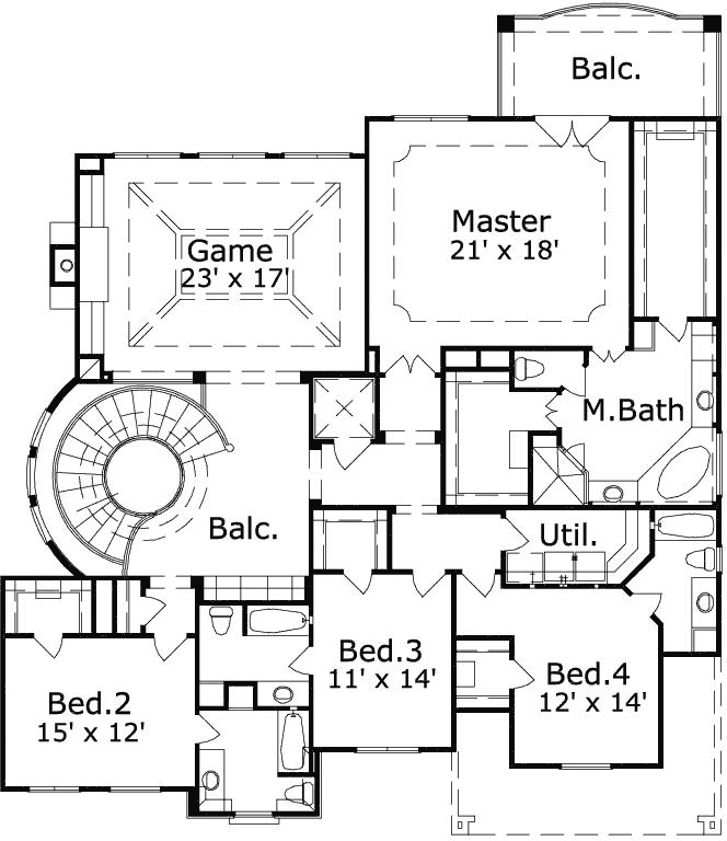 Upper/Second Floor Plan:19-1891