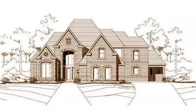Traditional house plans 19-190 - front exterior, 4,470 sq ft, 4 bed, 3 bath house plans | Monster House Plans
