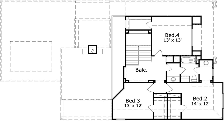 Upper/Second Floor Plan:19-1900