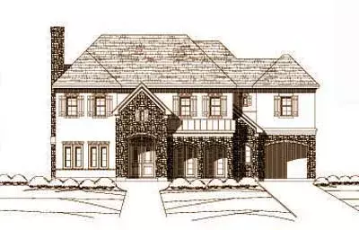 Traditional house plans 19-192 - front exterior, 5,198 sq ft, 5 bed, 5 bath house plans | Monster House Plans