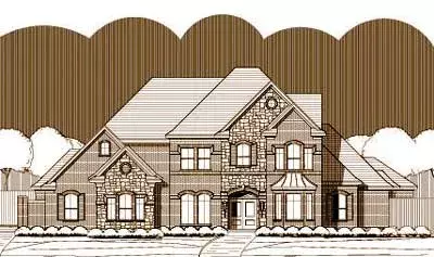 French Country house plans 19-194 - front exterior, 4,691 sq ft, 5 bed, 3 bath house plans | Monster House Plans