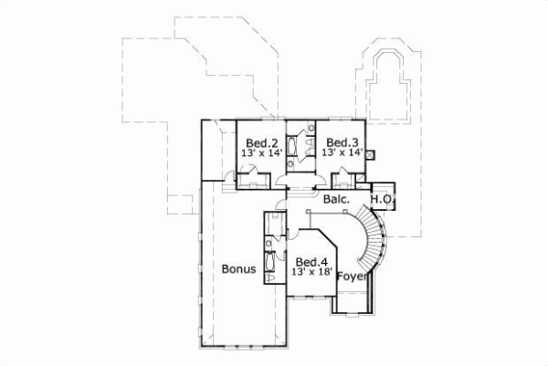 Upper/Second Floor Plan:19-200