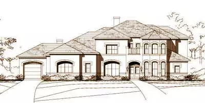 Traditional house plans 19-210 - front exterior, 5,136 sq ft, 5 bed, 3 bath house plans | Monster House Plans