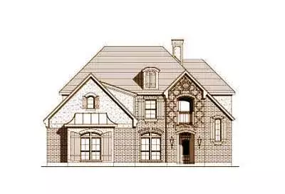 European house plans 19-237 - front exterior, 3,479 sq ft, 4 bed, 2 bath house plans | Monster House Plans
