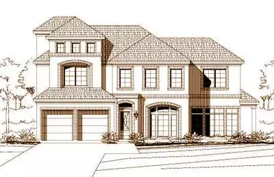 Tuscan house plans 19-242 - front exterior, 3,081 sq ft, 4 bed, 3 bath house plans | Monster House Plans