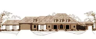 Mediterranean house plans 19-254 - front exterior, 5,115 sq ft, 4 bed, 3 bath house plans | Monster House Plans