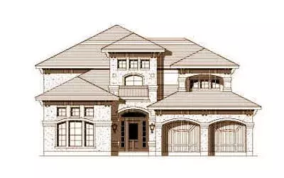 Mediterranean house plans 19-277 - front exterior, 3,214 sq ft, 4 bed, 3 bath house plans | Monster House Plans