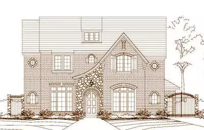 French Country house plans 19-292 - front exterior, 5,160 sq ft, 5 bed, 3 bath house plans | Monster House Plans