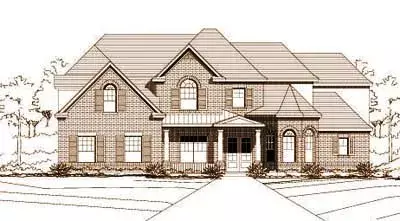 Traditional house plans 19-294 - front exterior, 4,439 sq ft, 5 bed, 3 bath house plans | Monster House Plans