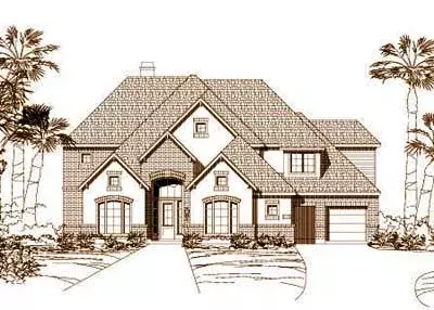 Traditional house plans 19-297 - front exterior, 4,474 sq ft, 6 bed, 4 bath house plans | Monster House Plans