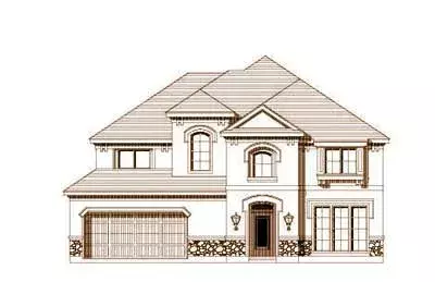 Mediterranean house plans 19-302 - front exterior, 3,516 sq ft, 4 bed, 3 bath house plans | Monster House Plans