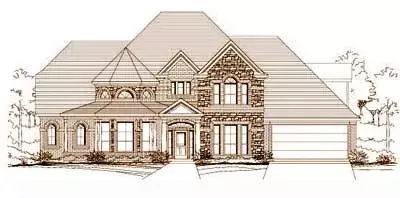 Traditional house plans 19-308 - front exterior, 5,083 sq ft, 6 bed, 5 bath house plans | Monster House Plans