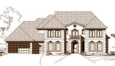 Mediterranean house plans 19-310 - front exterior, 4,059 sq ft, 4 bed, 3 bath house plans | Monster House Plans