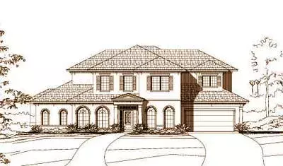 Mediterranean house plans 19-320 - front exterior, 4,292 sq ft, 4 bed, 3 bath house plans | Monster House Plans