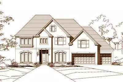 Traditional house plans 19-335 - front exterior, 4,347 sq ft, 5 bed, 4 bath house plans | Monster House Plans