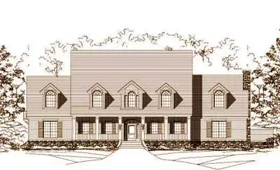 Country house plans 19-343 - front exterior, 6,775 sq ft, 6 bed, 4 bath house plans | Monster House Plans
