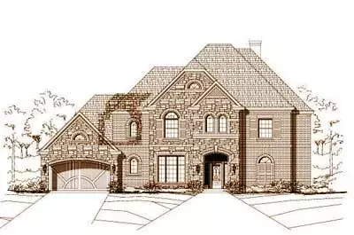 Traditional house plans 19-377 - front exterior, 4,278 sq ft, 4 bed, 3 bath house plans | Monster House Plans