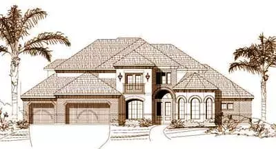 Traditional house plans 19-382 - front exterior, 4,370 sq ft, 5 bed, 3 bath house plans | Monster House Plans