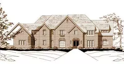 Traditional house plans 19-392 - front exterior, 7,141 sq ft, 5 bed, 5 bath house plans | Monster House Plans