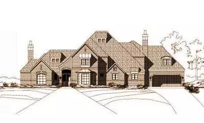 Traditional house plans 19-400 - front exterior, 5,504 sq ft, 4 bed, 5 bath house plans | Monster House Plans