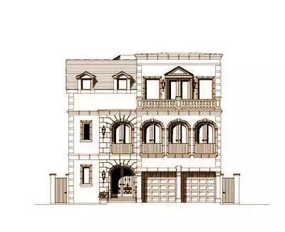 European house plans 19-402 - front exterior, 5,497 sq ft, 3 bed, 3 bath house plans | Monster House Plans