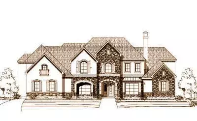 Traditional house plans 19-405 - front exterior, 7,027 sq ft, 6 bed, 5 bath house plans | Monster House Plans