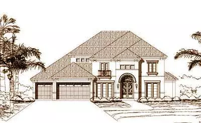 Mediterranean house plans 19-409 - front exterior, 4,144 sq ft, 5 bed, 4 bath house plans | Monster House Plans