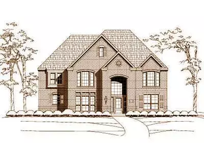 Traditional house plans 19-443 - front exterior, 3,901 sq ft, 4 bed, 3 bath house plans | Monster House Plans