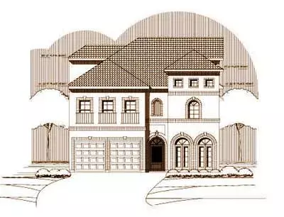 Traditional house plans 19-445 - front exterior, 3,225 sq ft, 4 bed, 3 bath house plans | Monster House Plans