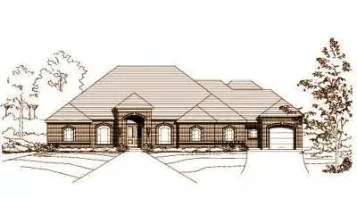 Traditional house plans 19-456 - front exterior, 4,099 sq ft, 4 bed, 3 bath house plans | Monster House Plans