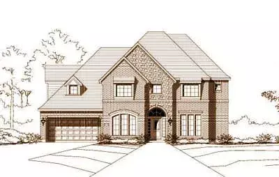 Traditional house plans 19-477 - front exterior, 4,079 sq ft, 4 bed, 3 bath house plans | Monster House Plans