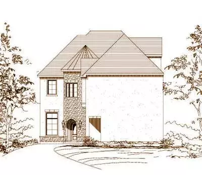 Tuscan house plans 19-478 - front exterior, 3,595 sq ft, 4 bed, 4 bath house plans | Monster House Plans
