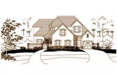 French Country house plans 19-479 - front exterior, 4,308 sq ft, 4 bed, 3 bath house plans | Monster House Plans