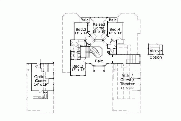 Upper/Second Floor Plan:19-490