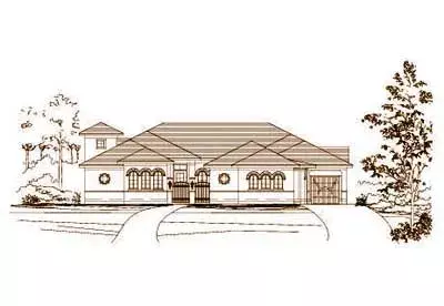 Traditional house plans 19-493 - front exterior, 3,775 sq ft, 3 bed, 3 bath house plans | Monster House Plans