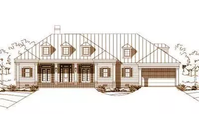 Country house plans 19-497 - front exterior, 5,408 sq ft, 6 bed, 5 bath house plans | Monster House Plans