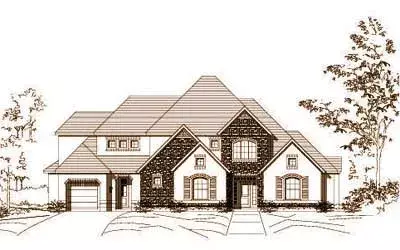 French Country house plans 19-502 - front exterior, 4,879 sq ft, 4 bed, 3 bath house plans | Monster House Plans
