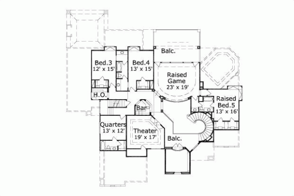 Upper/Second Floor Plan:19-540
