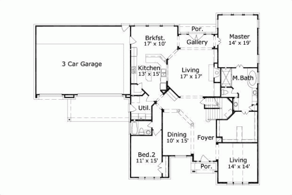 Main Floor Plan: 19-545