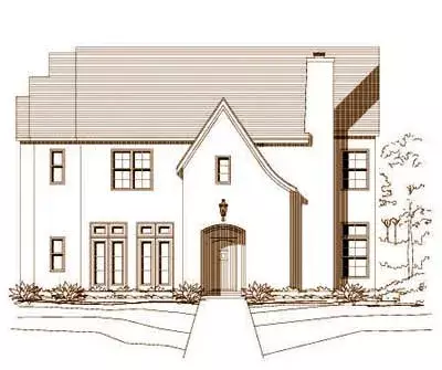 Contemporary house plans 19-548 - front exterior, 5,178 sq ft, 4 bed, 5 bath house plans | Monster House Plans