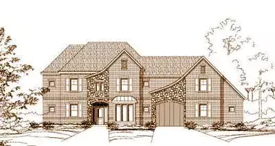 French Country house plans 19-563 - front exterior, 4,138 sq ft, 4 bed, 3 bath house plans | Monster House Plans