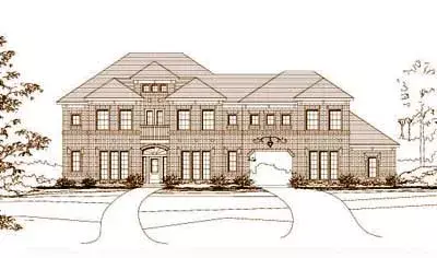 Traditional house plans 19-567 - front exterior, 4,350 sq ft, 5 bed, 3 bath house plans | Monster House Plans
