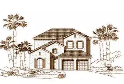 Mediterranean house plans 19-576 - front exterior, 3,381 sq ft, 3 bed, 4 bath house plans | Monster House Plans