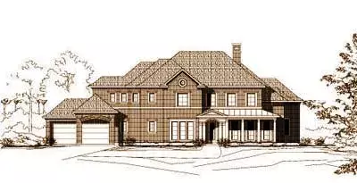 Traditional house plans 19-586 - front exterior, 4,838 sq ft, 4 bed, 4 bath house plans | Monster House Plans