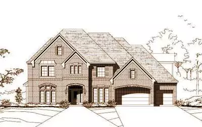 Traditional house plans 19-590 - front exterior, 5,001 sq ft, 5 bed, 4 bath house plans | Monster House Plans