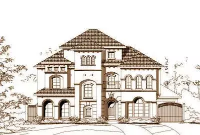 Mediterranean house plans 19-596 - front exterior, 4,769 sq ft, 4 bed, 5 bath house plans | Monster House Plans