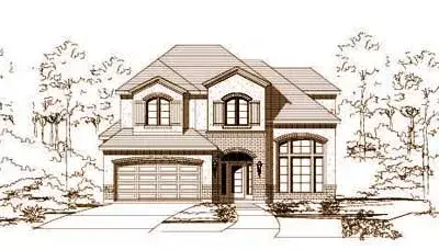French Country house plans 19-598 - front exterior, 2,592 sq ft, 3 bed, 2 bath house plans | Monster House Plans