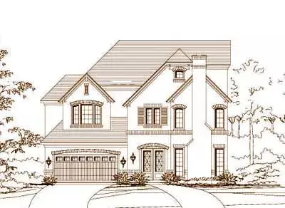 Traditional house plans 19-604 - front exterior, 3,610 sq ft, 3 bed, 3 bath house plans | Monster House Plans