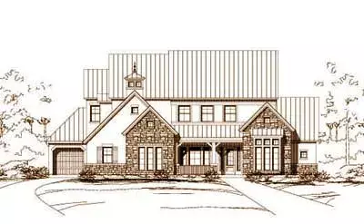 Traditional house plans 19-608 - front exterior, 4,595 sq ft, 4 bed, 4 bath house plans | Monster House Plans