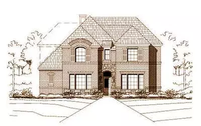 French Country house plans 19-624 - front exterior, 3,465 sq ft, 4 bed, 4 bath house plans | Monster House Plans